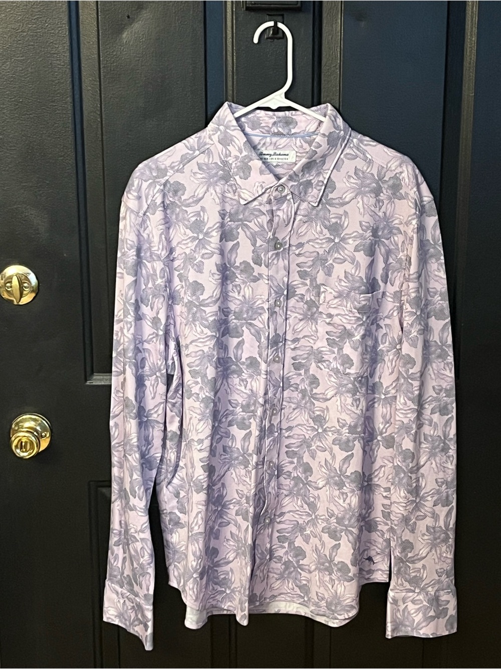 Tommy Bahama Light Lavender Floral Button-Down Shirt